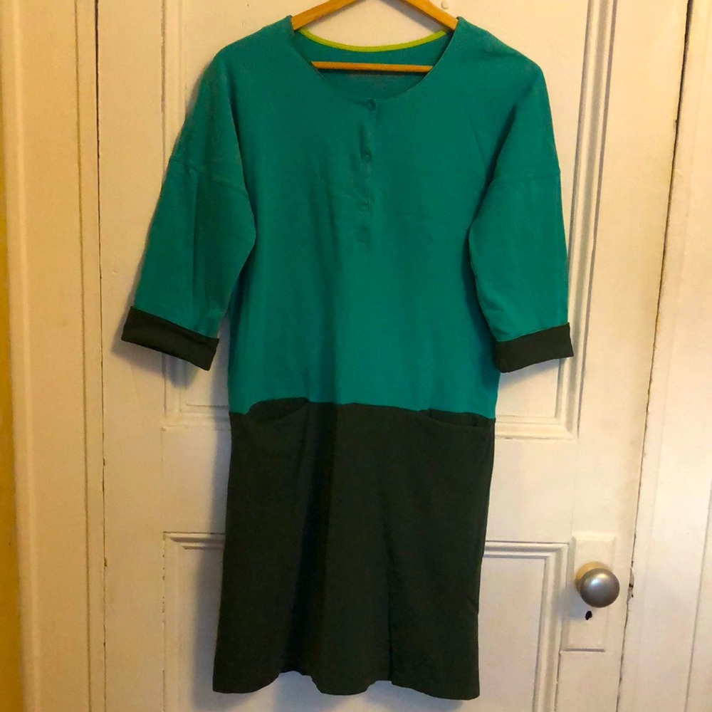 Gudrun Sjoden colorblock recycled cotton jersey dress